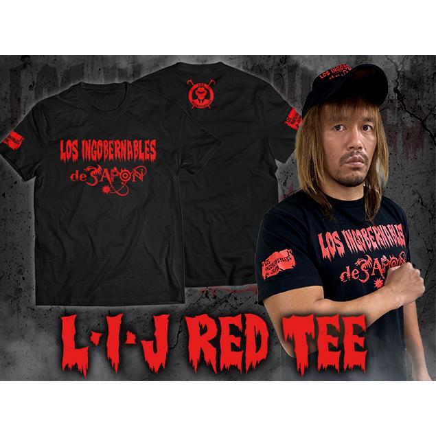 メール便対応 Xxlサイズ 新日本プロレス Njpw ロス インゴベルナブレス デ ハポン L I J Tシャツ レッド T Lij r Xxl プロレスショップ バックドロップ 通販 Yahoo ショッピング