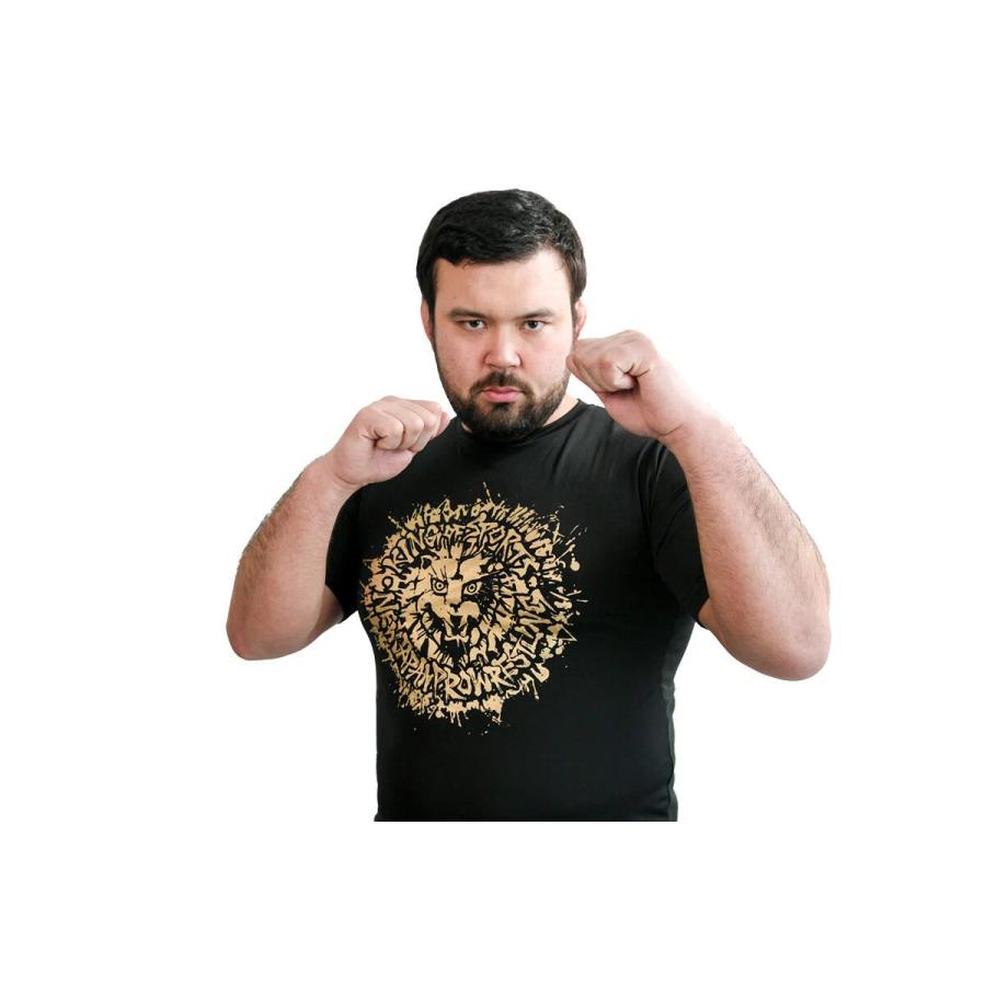 ライオンマーク ドライTシャツ（2026・ブラック×ゴールド）新日本
