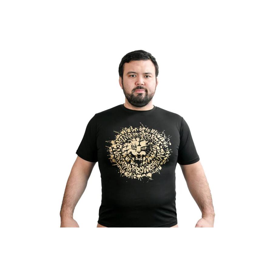 ライオンマーク ドライTシャツ（2026・ブラック×ゴールド）新日本