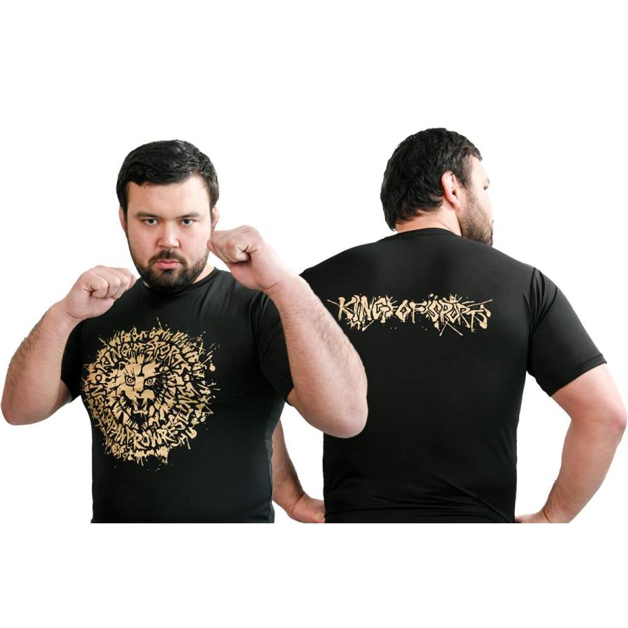 ライオンマーク ドライTシャツ（2026・ブラック×ゴールド）新日本