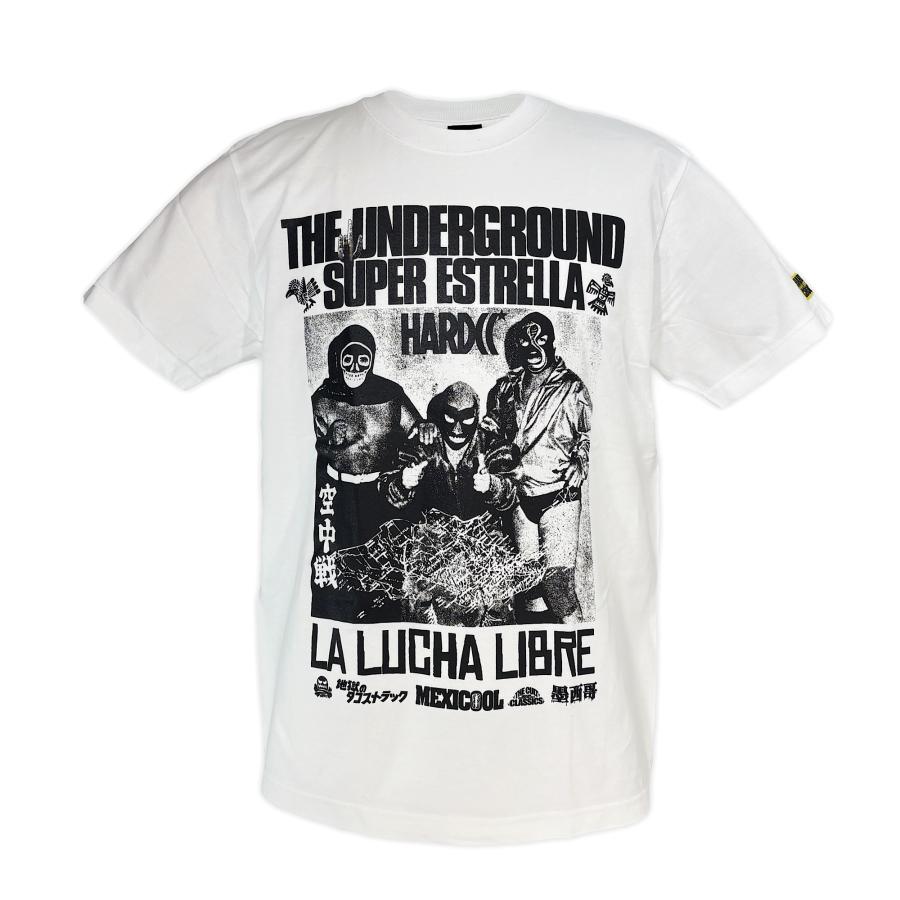 LUCHA LIBRE 空中戦（墨西哥ホワイト）Tシャツ Hardcore Chocolate