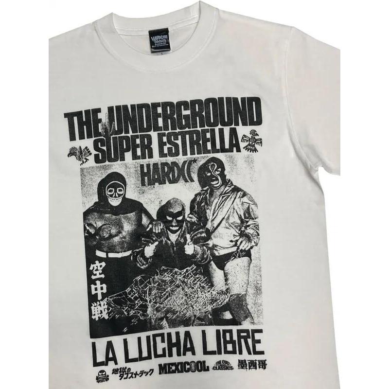 LUCHA LIBRE 空中戦（墨西哥ホワイト）Tシャツ Hardcore Chocolate