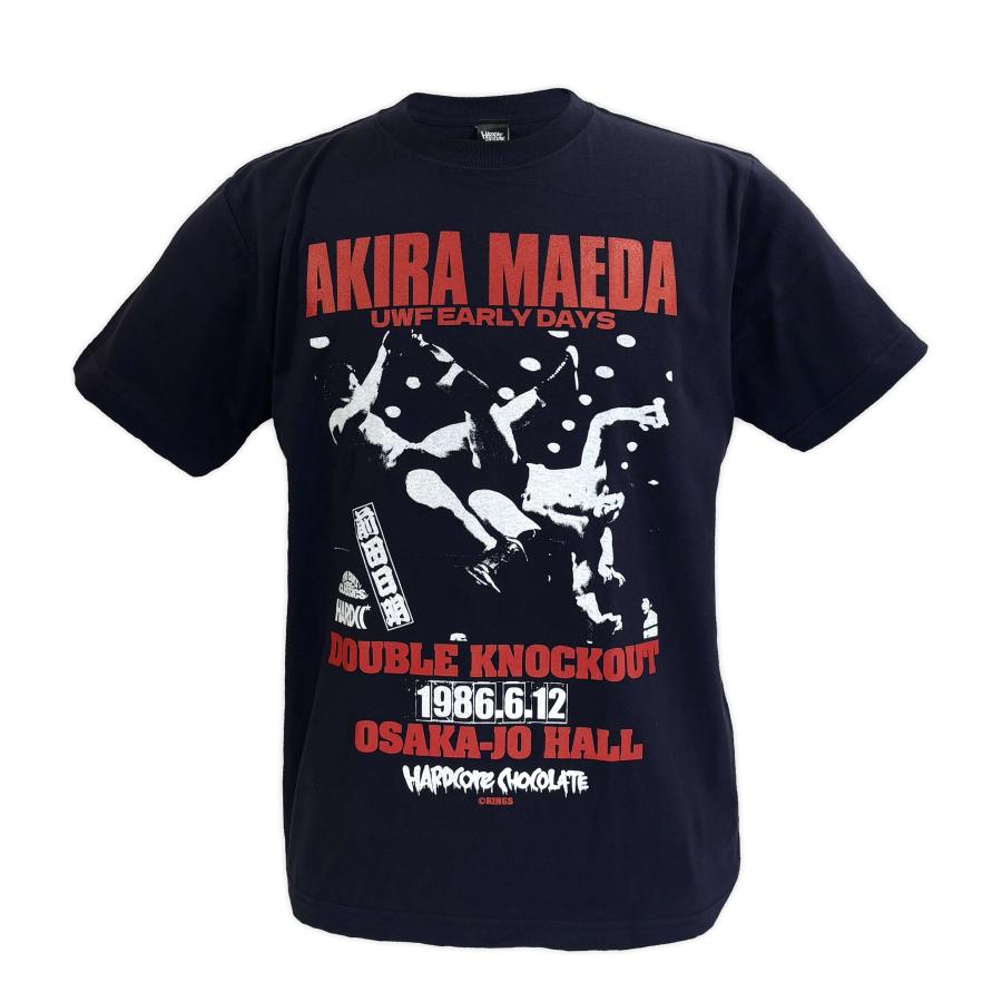 大阪城・前田日明 (大車輪ネイビー) Tシャツ Hardcore Chocolate