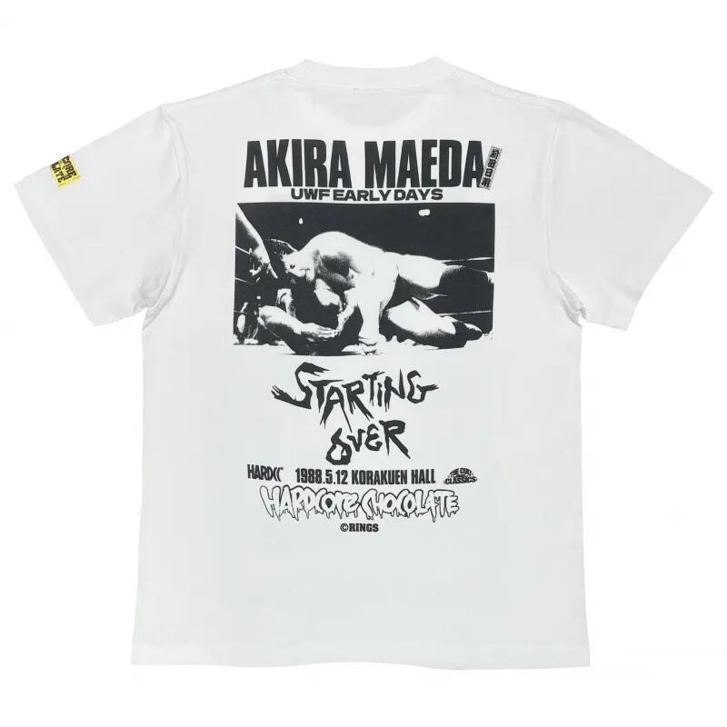 前田日明 スターティングオーバー（聖地ホワイト）Tシャツ Hardcore