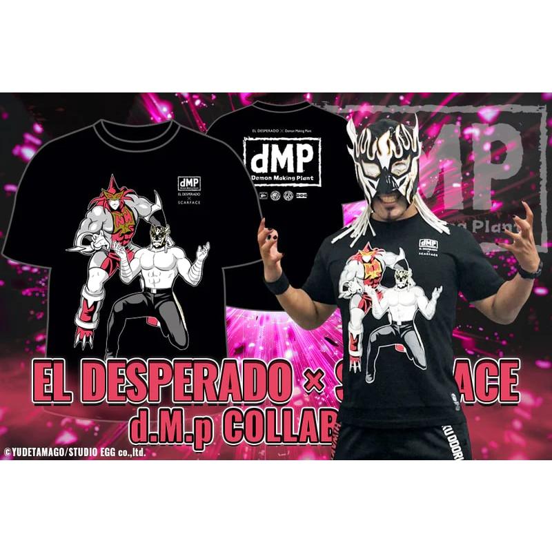 【最終価格】新品Mサイズ2枚セット　新日本プロレス　エルデスペラードTシャツ キン肉マン二世 d.M.pコラボ エル・デスペラード×スカーフェイス