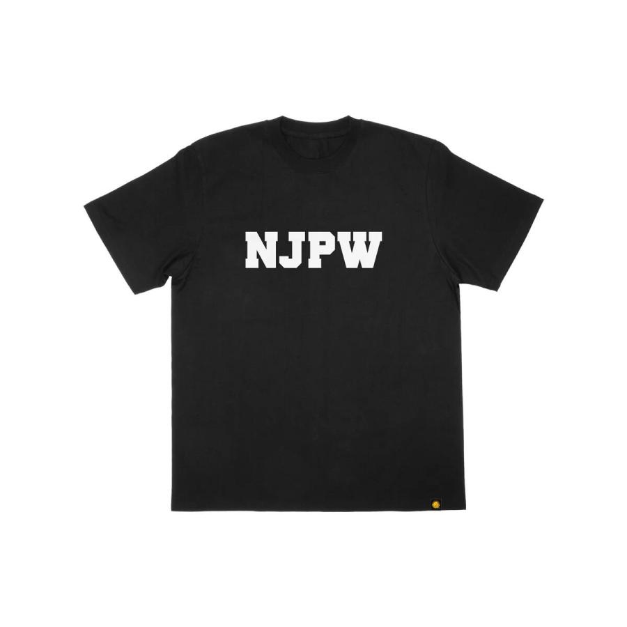 NJPW Tシャツ（2025・ブラック×ホワイト）新日本プロレス :メール便