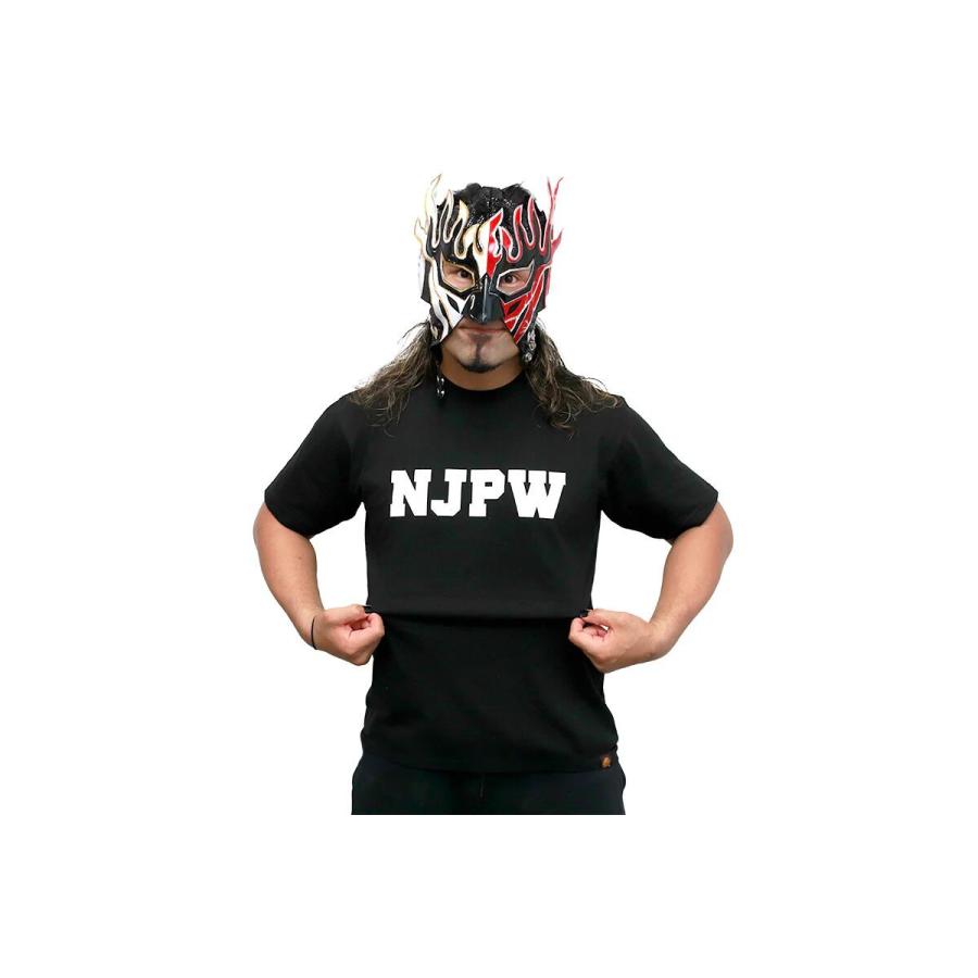 NJPW Tシャツ（2025・ブラック×ホワイト）新日本プロレス :メール便