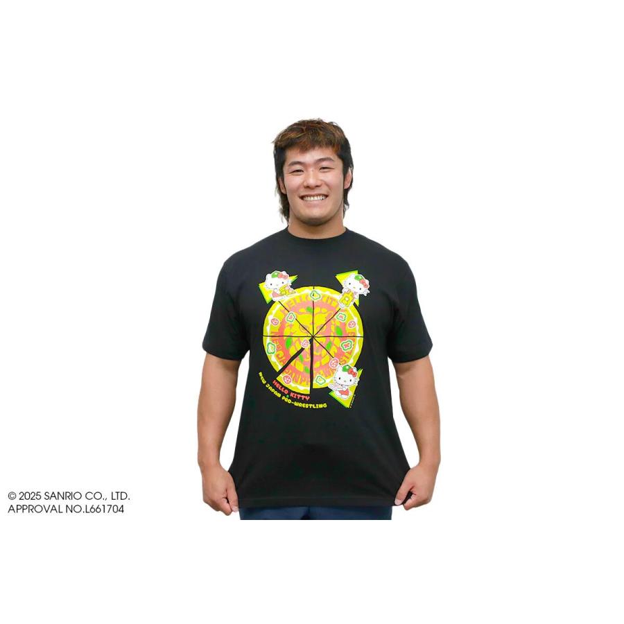新日本プロレス × ハローキティ コラボTシャツ（PIZZA）NJPW :メール便