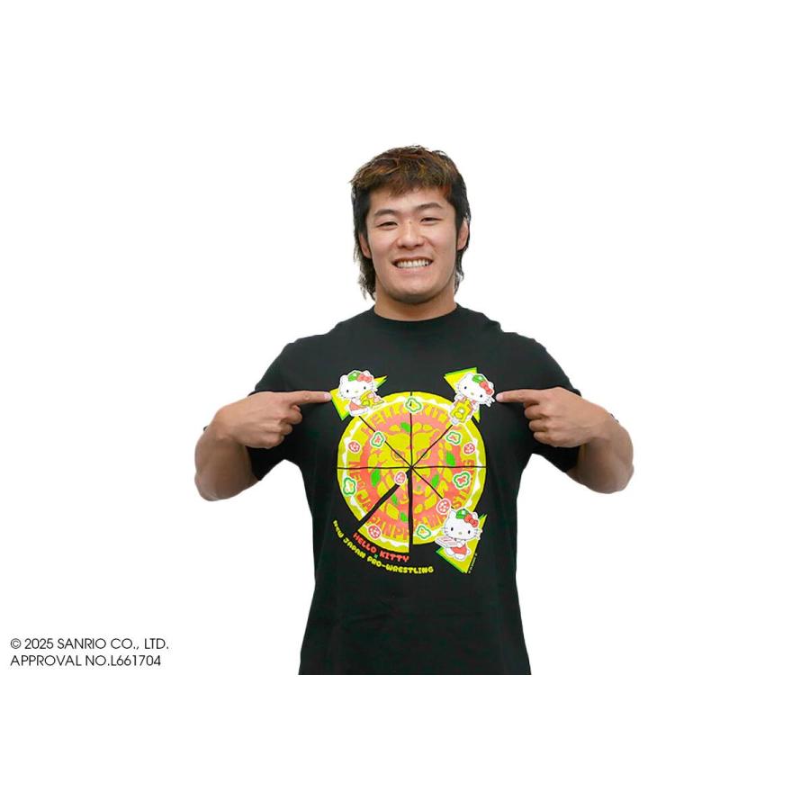 新日本プロレス × ハローキティ コラボTシャツ（PIZZA）NJPW :メール便