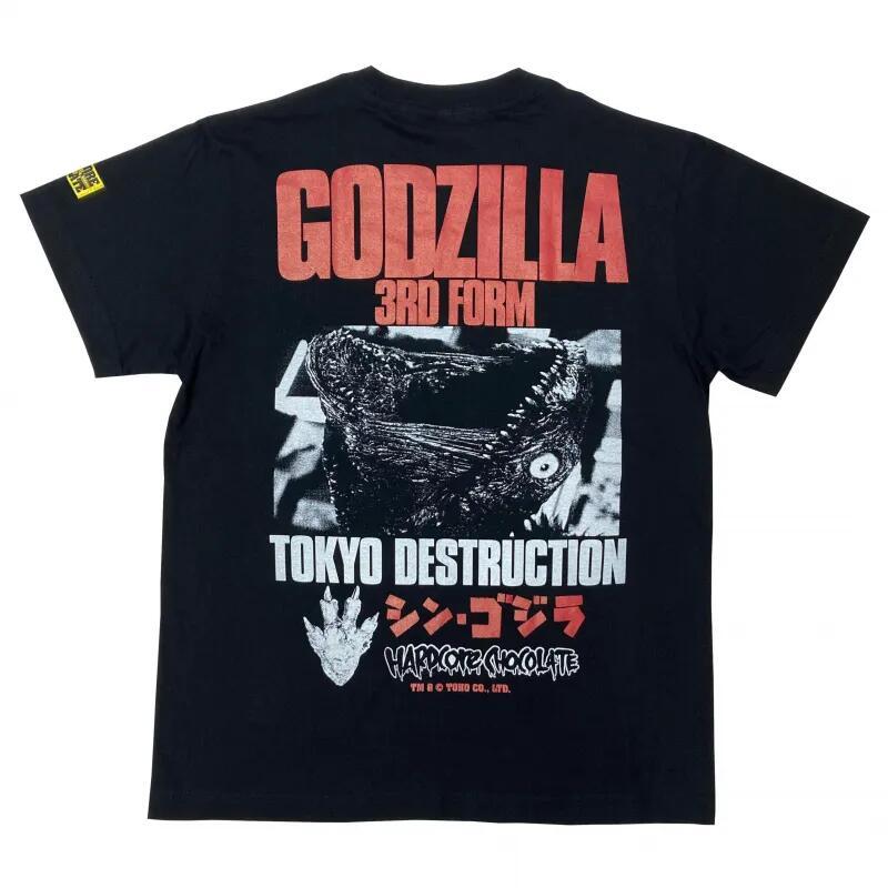 シン・ゴジラ 第3形態（京浜運河ブラック）Tシャツ Hardcore Chocolate