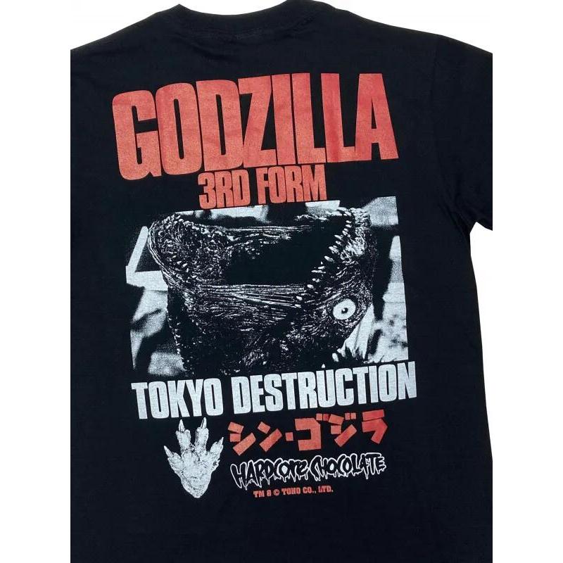シン・ゴジラ 第3形態（京浜運河ブラック）Tシャツ Hardcore Chocolate