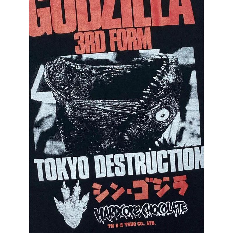 シン・ゴジラ 第3形態（京浜運河ブラック）Tシャツ Hardcore Chocolate