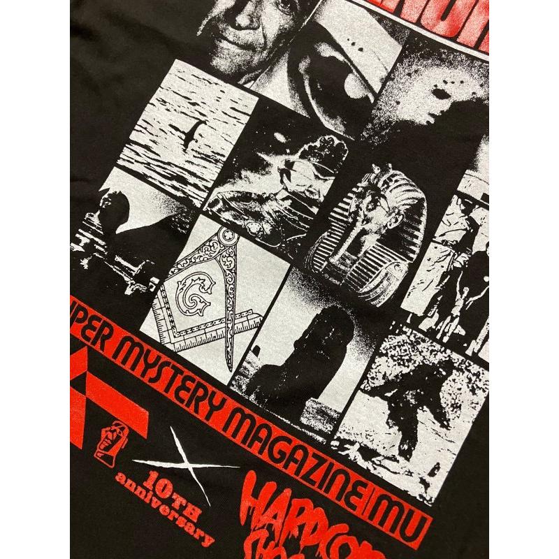 月刊ムー×コアチョコ 10th anniversary (スミ) Tシャツ Hardcore