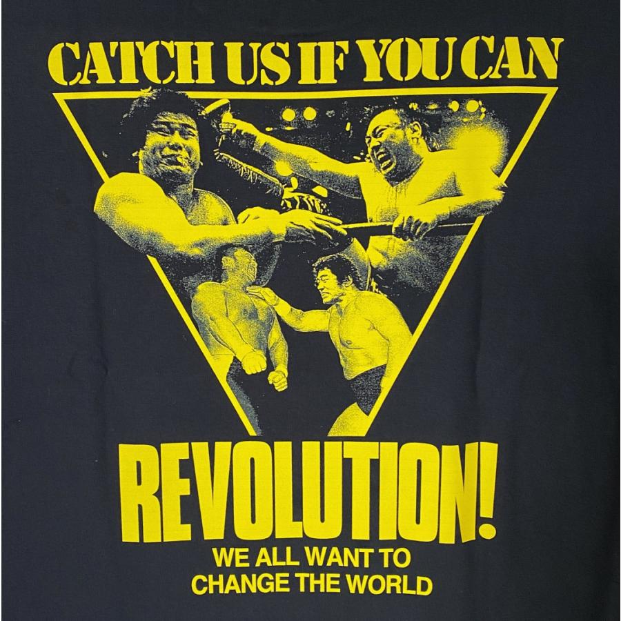 天龍源一郎x川田利明 Tシャツ (ブラック) 新日本プロレス NJPW