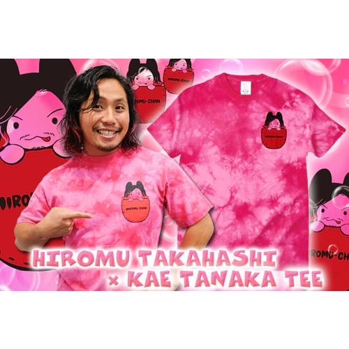 高橋ヒロム × 田中かえ コラボタイダイTシャツ (ピンク) 新日本