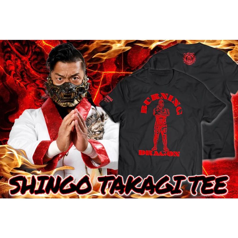 鷹木信悟 BURNING DRAGON Tシャツ (ブラック) 新日本プロレス NJPW