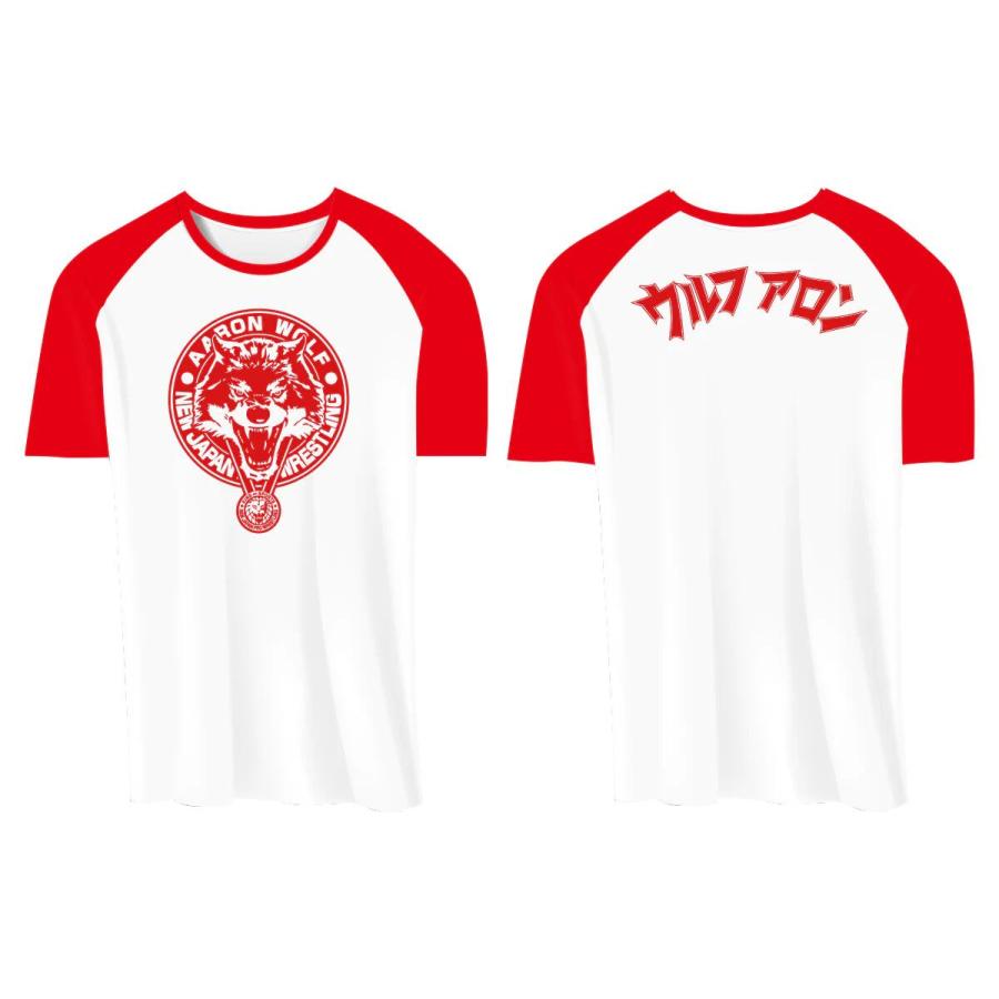 ウルフアロン ラグランTシャツ 新日本プロレス 金メダル 棚橋弘至 チャンピオン ウルフアロン ラグランTシャツ（レッド）新日本プロレス NJPW :メール