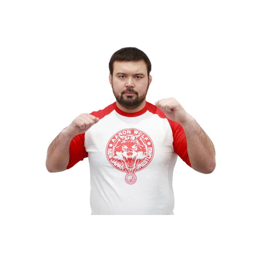 ウルフアロン ラグランTシャツ 新日本プロレス 金メダル 棚橋弘至 チャンピオン ウルフアロン ラグランTシャツ（レッド）新日本プロレス NJPW :メール