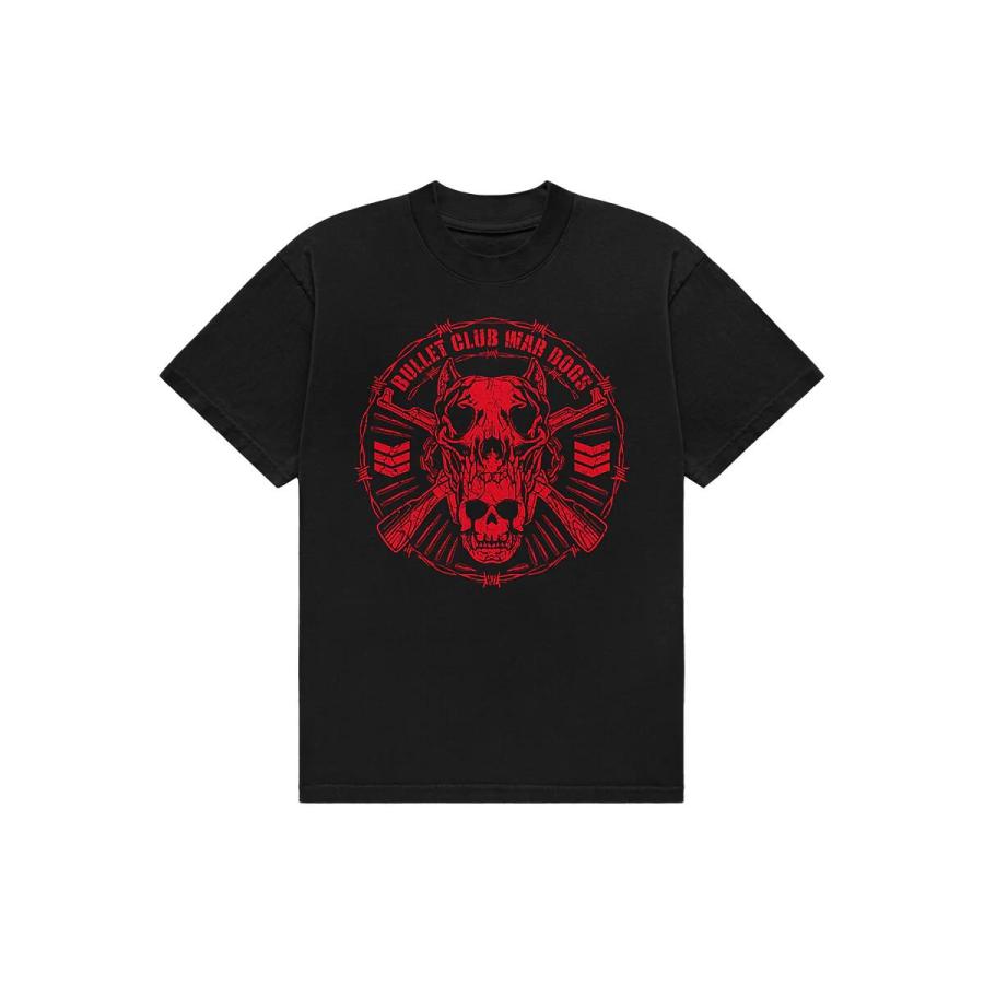 BULLET CLUB WAR DOGS Tシャツ（2025・ブラック×レッド）新日本