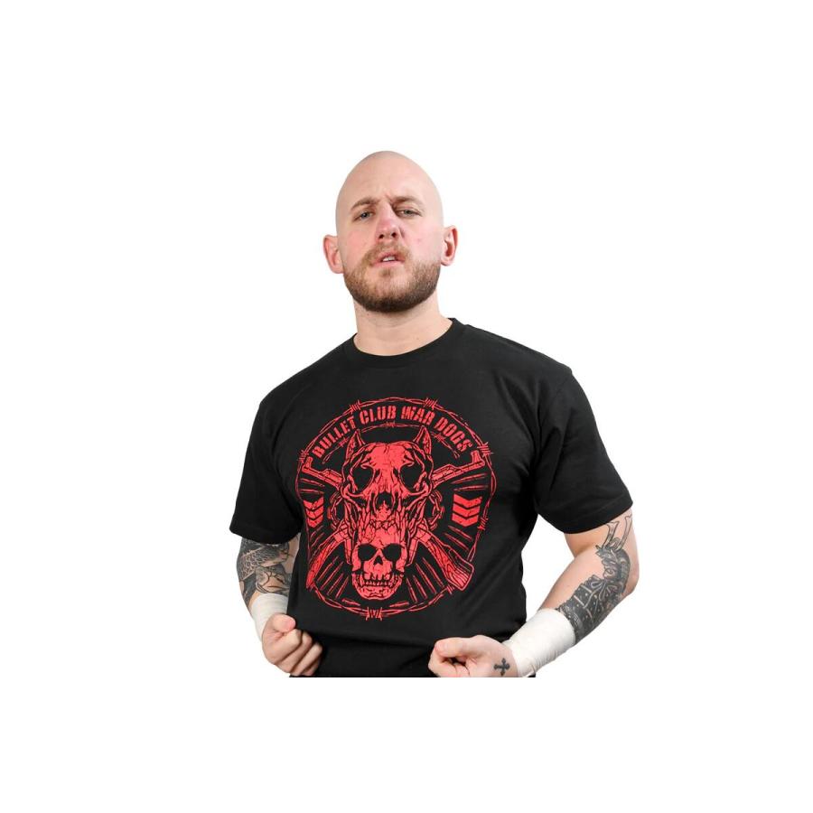 BULLET CLUB WAR DOGS Tシャツ（2025・ブラック×レッド）新日本