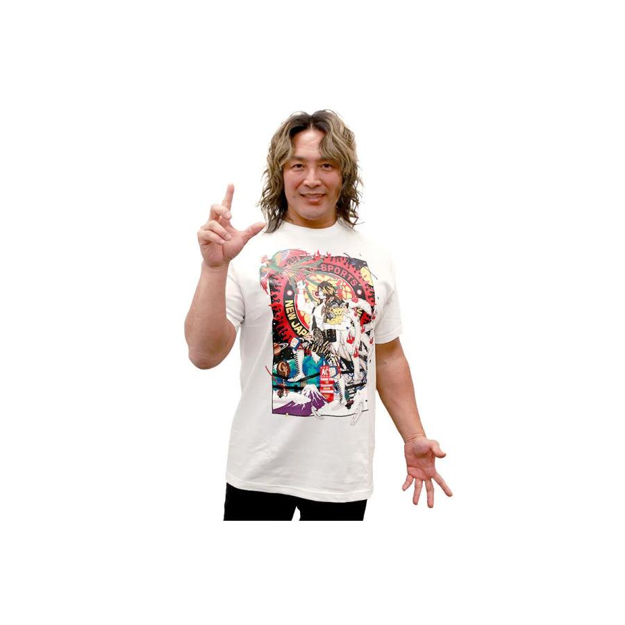WK20 棚橋弘至 × 中村佑介 Tシャツ（ホワイト）新日本プロレス NJPW