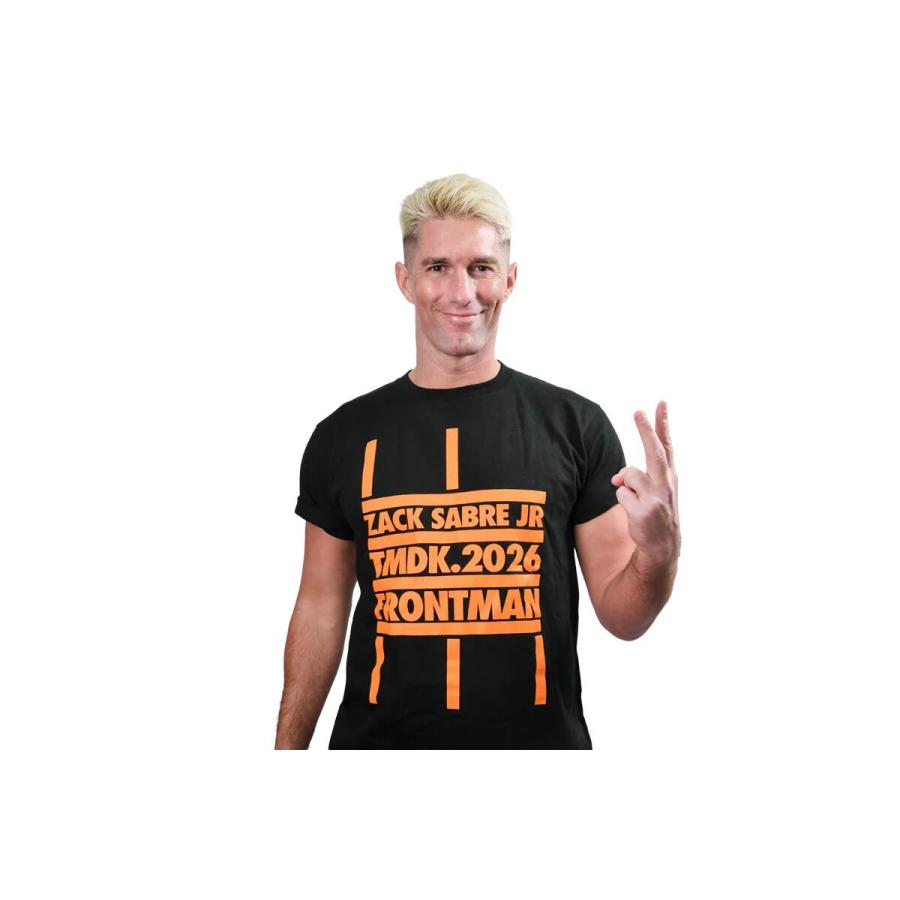 ザック・セイバー Jr.「TMDK.2026 FRONTMAN」Tシャツ 新日本プロレス