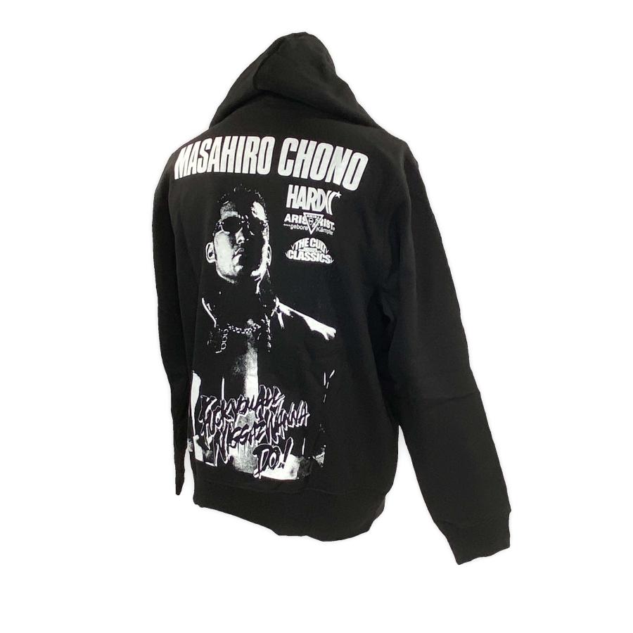 蝶野正洋 ZIPパーカー (戦慄ブラック) Hardcore Chocolate/ハードコア