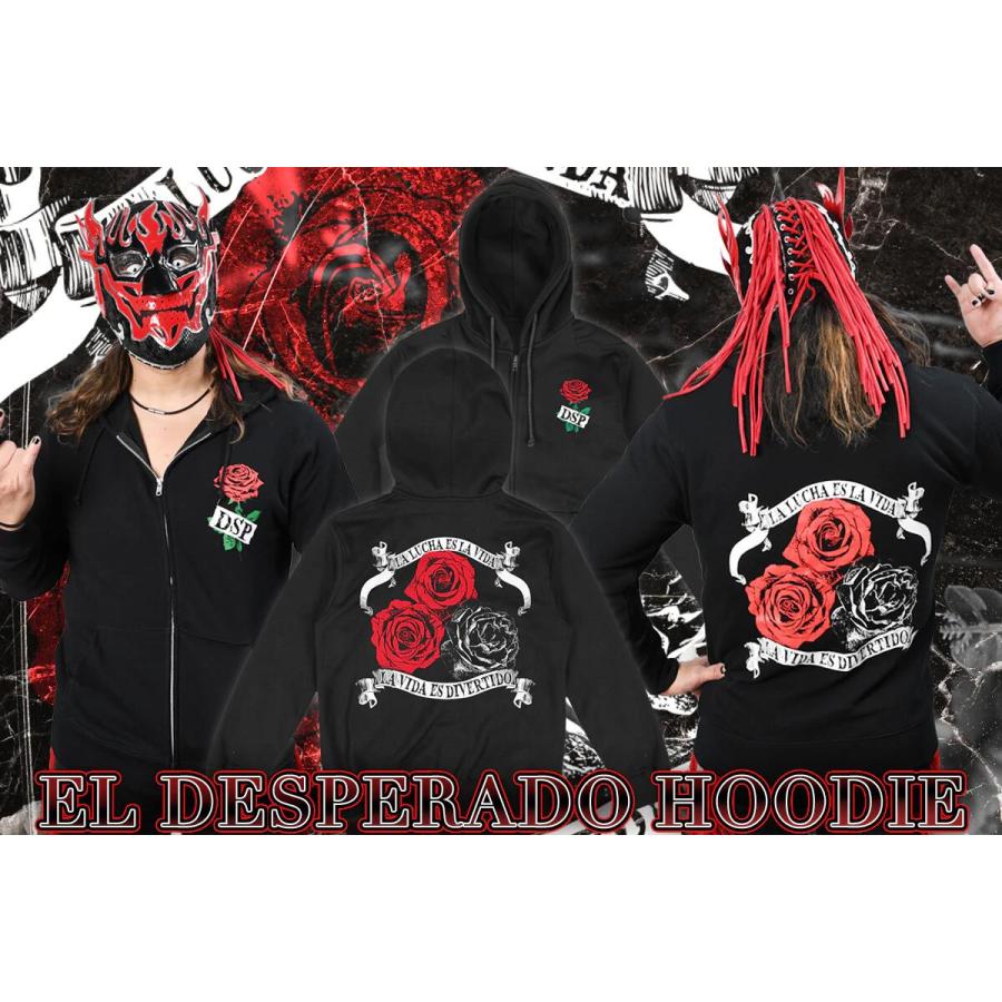 エル・デスペラード ジップアップパーカー 新日本プロレス 大きい