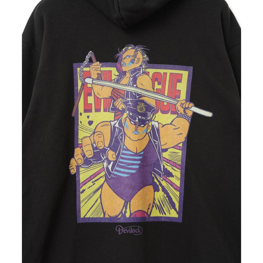 バックドロップ限定: 極悪同盟 x DEVILOCK ジップパーカー 全日本女子