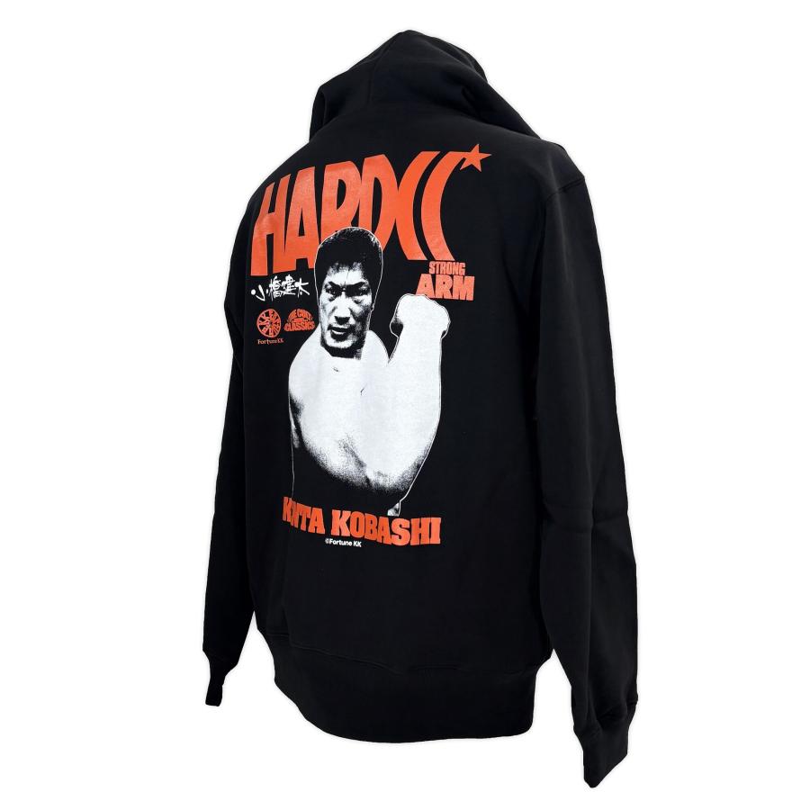 小橋建太 ZIPパーカ（剛腕ブラック) Hardcore Chocolate/ハードコア