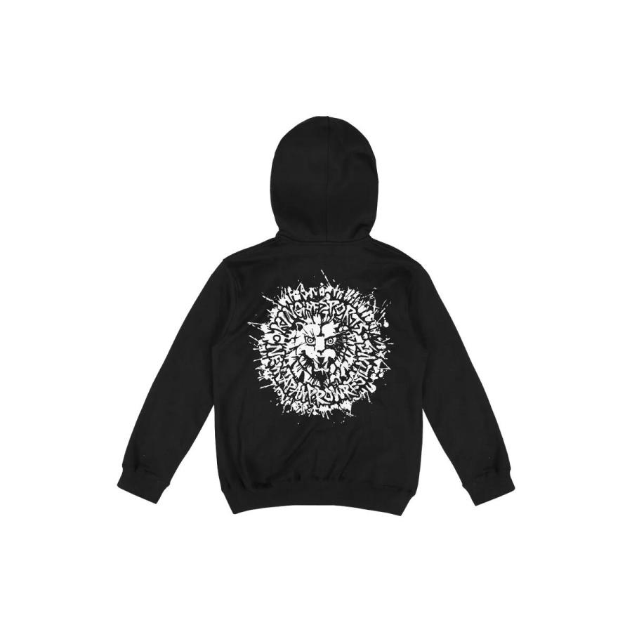 ライオンマーク ジップアップパーカー（2025・ブラック×ホワイト）新