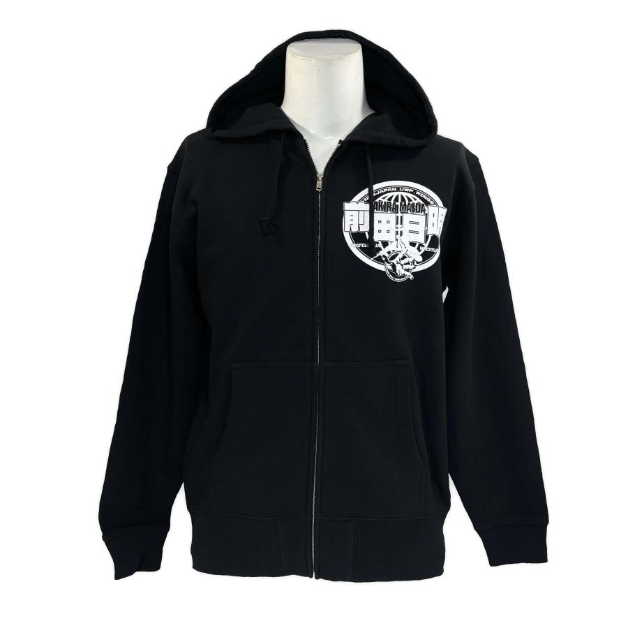 前田日明・UWFの青春 ZIPパーカー (アームロック・ブラック) Hardcore