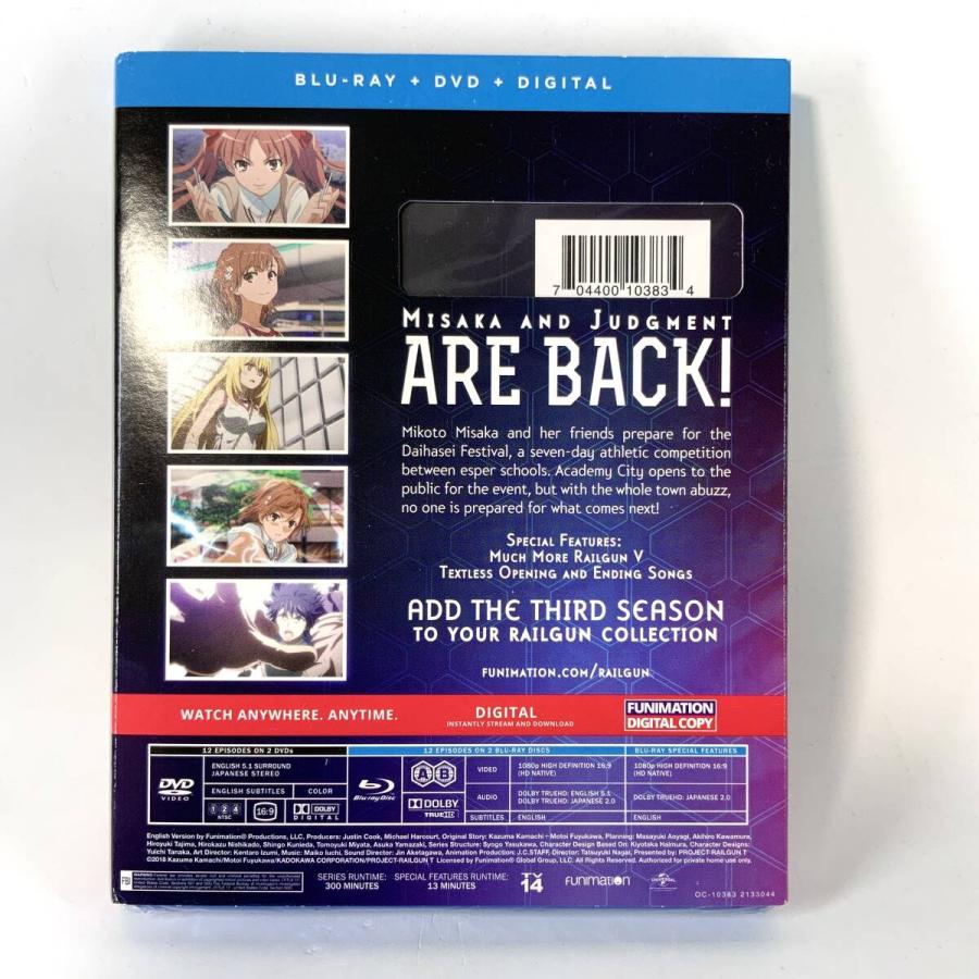 とある科学の超電磁砲T パート1 新品 北米版 ブルーレイ Blu-ray+DVD