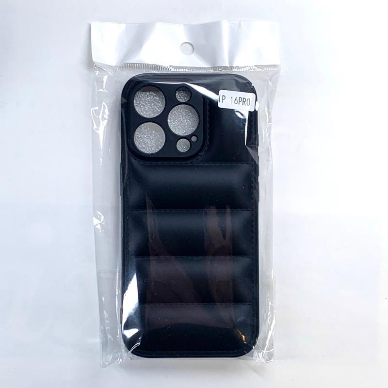 iPhone16Pro ケース ダウンジャケット風 (ブラック) マット質感 指紋が目立ちにくい おしゃれ かわいい スマホケース |  | 14