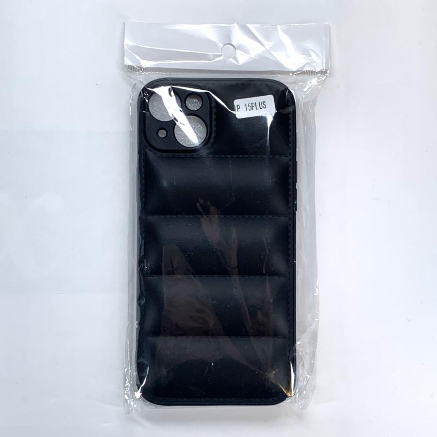 iPhone15Plus ケース ダウンジャケット風 (ブラック) マット質感 指紋が目立ちにくい おしゃれ かわいい スマホケース |  | 14