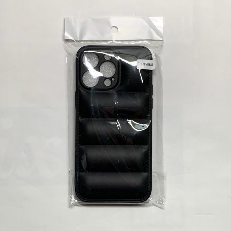iPhone14ProMax ケース ダウンジャケット風 (ブラック) マット質感 指紋が目立ちにくい おしゃれ かわいい スマホケース |  | 14