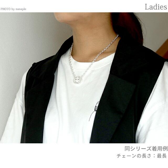 GUCCI（グッチ） ペンダント GGロゴ ダブルGネックレス シルバー925