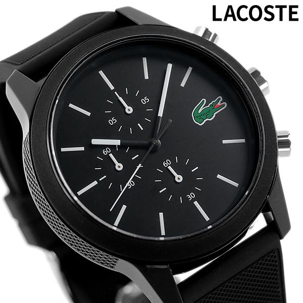 LACOSTE（ラコステ） 時計 44mm クオーツ メンズ 腕時計 2010972 LACOSTE オールブラック 黒 ...