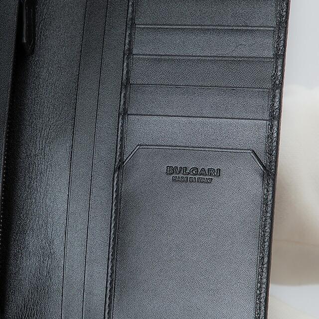 BVLGARI ブルガリ 長財布 メンズ ブランド 36966 BLK ブラック