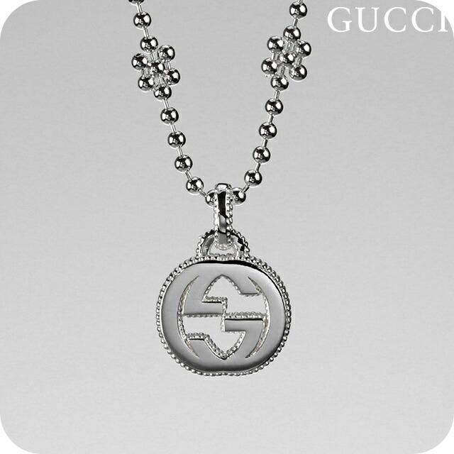 GUCCI（グッチ） ネックレス インターロッキングG ペンダント シルバー
