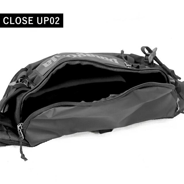 パタゴニア ウエストポーチ メンズ レディース ブランド PATAGONIA ブラックホールウエストパック5L ボディバッグ 2WAY 49282 ブラック_4