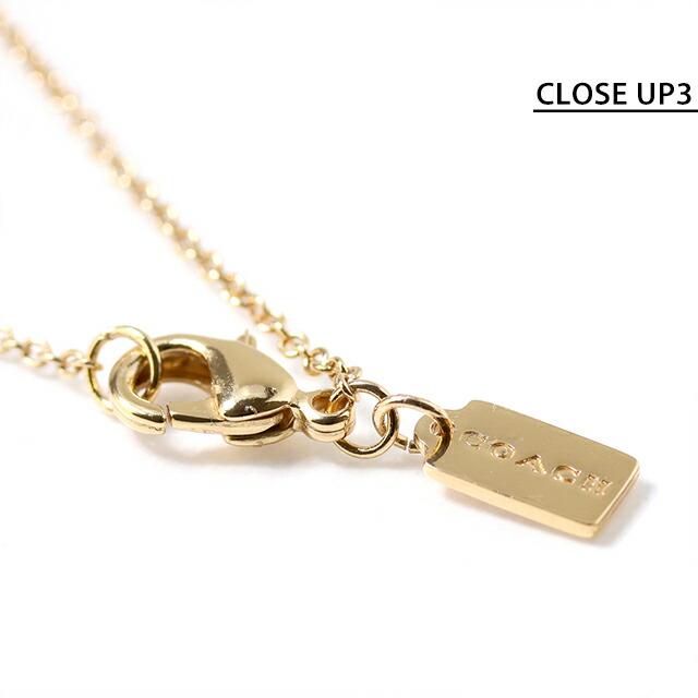 コーチ ネックレス レディース ブランド COACH ペンダント ロゴ 493112 GLD 110 ゴールド クリア アクセサリー_4