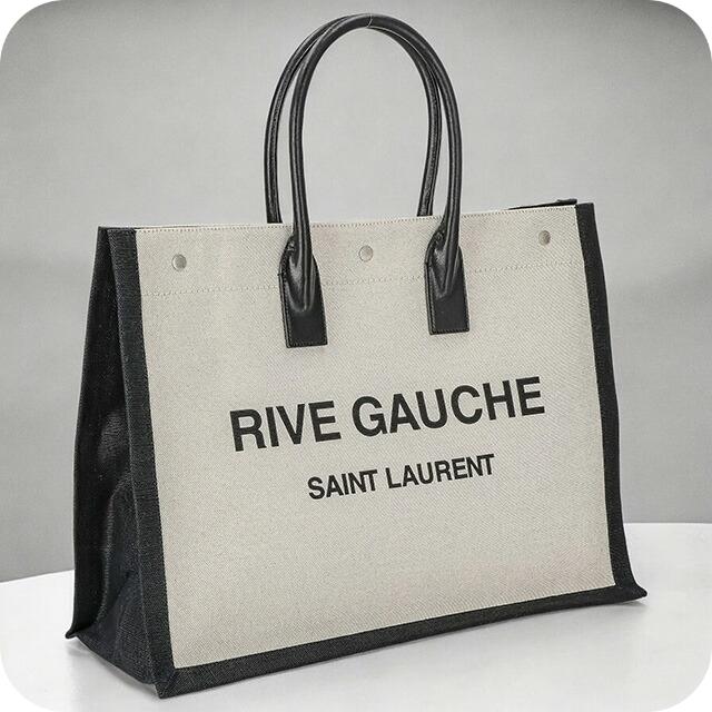 イヴサンローラン トートバッグ メンズ レディース ブランド Yves Saint Laurent 509415-FAAVU ホワイト/ブラック