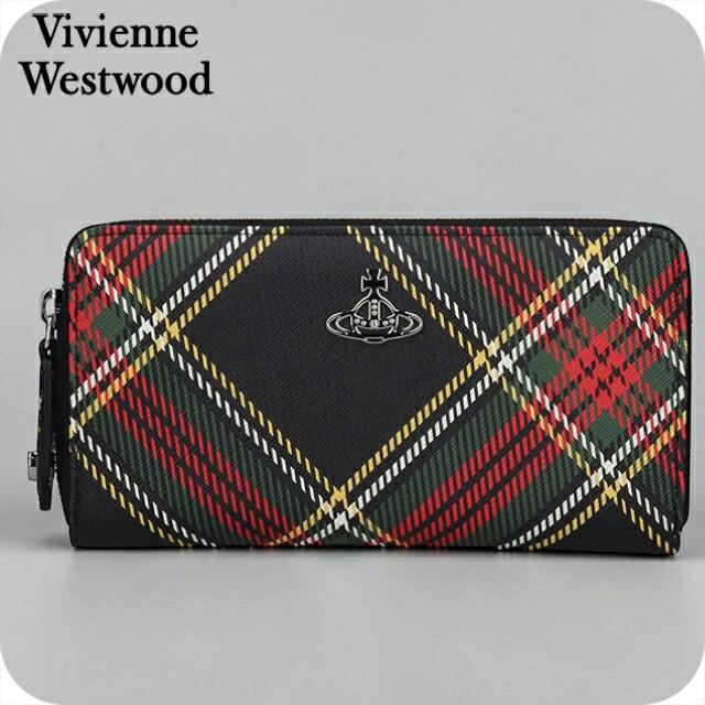 未使用✨ ヴィヴィアンウエストウッド 現行ロゴ チェック 長財布 Vivienne Westwood（ヴィヴィアンウエストウッド） ヴィヴィアン