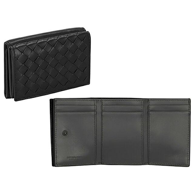 ボッテガ・ヴェネタ 三つ折り財布 メンズ ブランド BOTTEGA VENETA 515385-V3UN2 ブラックの画像