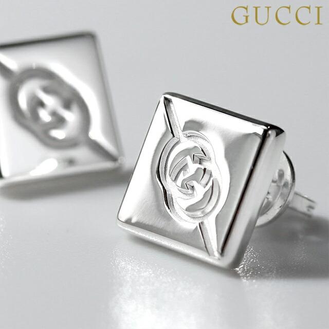 GUCCI（グッチ） ピアス ダイアゴナル インターロッキングG ピアス