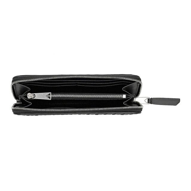 ボッテガ・ヴェネタ 長財布 メンズ ブランド BOTTEGA VENETA 796967-V69G2 8803 ブラック/シルバーの画像
