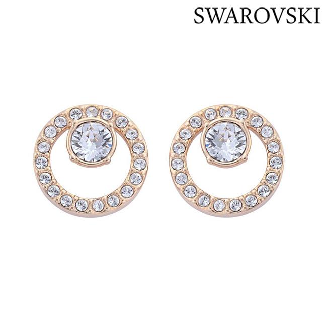 SWAROVSKI（スワロフスキー） SWAROVSKI 5199827 クリスタル クリスタルパヴェ サークル ピアス ...