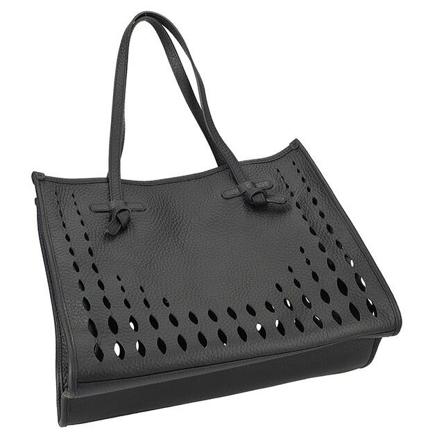 ジャンニキアリーニ トートバッグ レディース ブランド GIANNI CHIARINI レザー BS 10830 TKLFOR ブラック GIANNI CHIARINI（ジャンニ キアリーニ） トートバッグ レディース