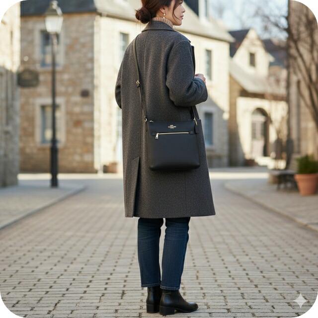 COACH コーチ ショルダーバッグ メッセンジャーバッグ レディース レザー C1556 IMBLK ブラック 斜めがけ_2